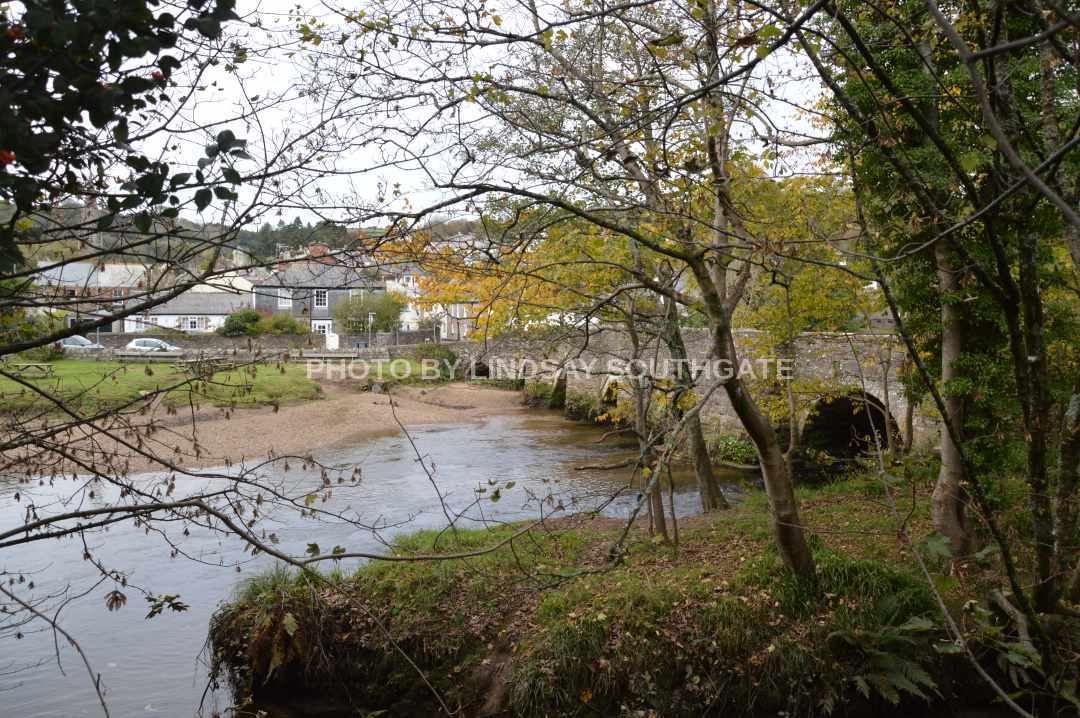 Lostwithiel Bridge from Eastern Bank